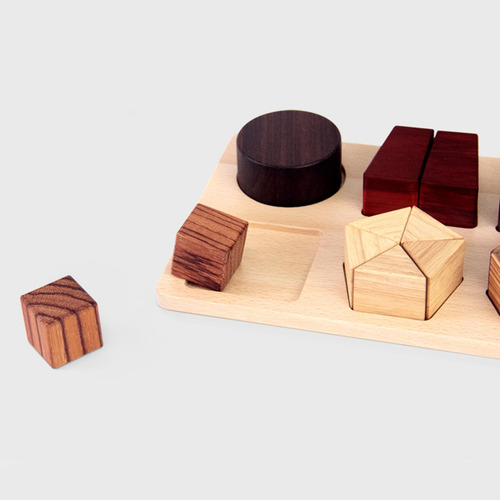 Rompecabezas De Forma De Madera Juguete De Clasificación De