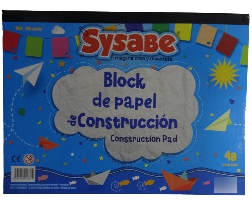 Block Cartulina De Construcción Sysabe ( 48 Hojas )