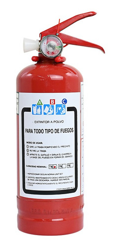 Imagen 2 de 7 de Extinguidor Abc 2 Kg Con Soporte Nuevos Aprobado Unit