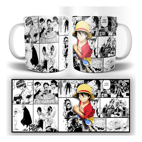 Taza Jarro Anime Manga Luffy One Piece - Nika.mvd