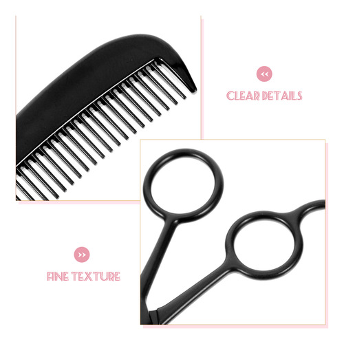1 Set/4 Pcs Stainless Steel Mustache Trimming Shear Men Bear