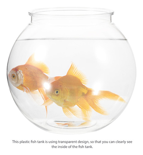 Cuenco De Plástico Para Peces Betta Y Plantas De Acuario Blanco