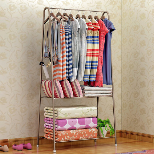 Closet Armable Perchero De Piso Armario Para Ganchos Repisas Color Blanco