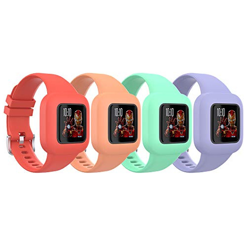 Banda Compatible   Vivofit Jr 3, [paquete De 4] Pulsera...