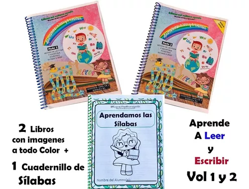 Aprender a leer y escribir: Técnicas de lectoescritura - Libro para  colorear - Libro infantil, aprender a escribir - Libro de dibujos y letras  - Libro