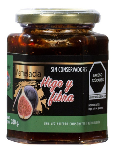 Mermelada De Higo + Fibra Mashei 330 Gr 1 Pz 100% Natural