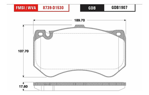 Balata Trw E63 Amg S 5.5 2014 2015 2016