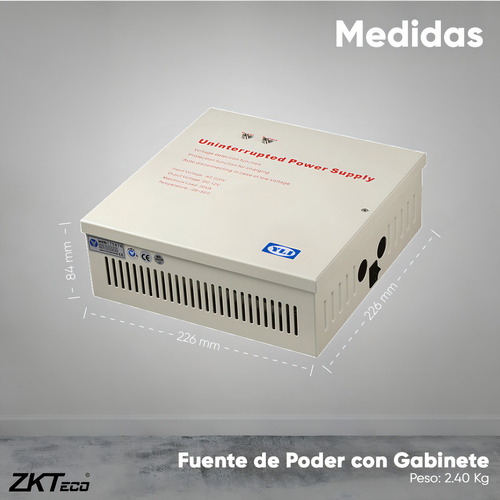 ZKTeco LM1805 + YP902123 Paquete De Contrachapa Magnética De 120 Kg O 264 Lb