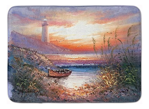 Carolines Treasures Aph4130rug Escena Del Faro Con Piso Del