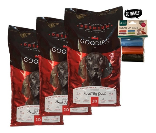 Alimento Balanceado Premium Perro Goodies 3 X 10kg Envio 