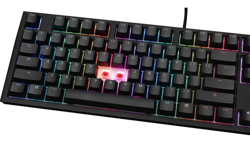 Teclado Mecânico Ducky Shine 7 Blackout Cherry Mx Brown