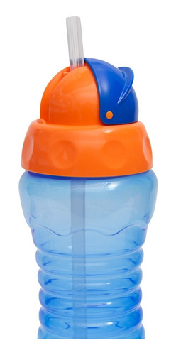 Imagem 5 de 8 de Garrafa Infantil Garrafinha C/ Canudo Silicone 300ml Buba