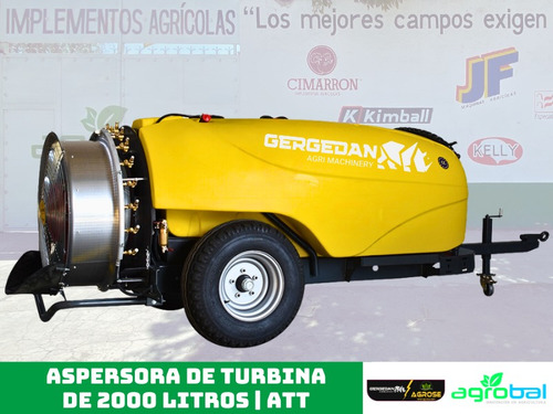 Aspersora De Turbina Para Tractor 2000 L - Gergedan Agrose
