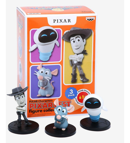 Banpresto Disney Pixar Fest Vol 5- Remy Eve Y Woody Figuras