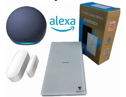 Kit Casas Inteligentes Domotica Alexa, Interruptor, Sensor W