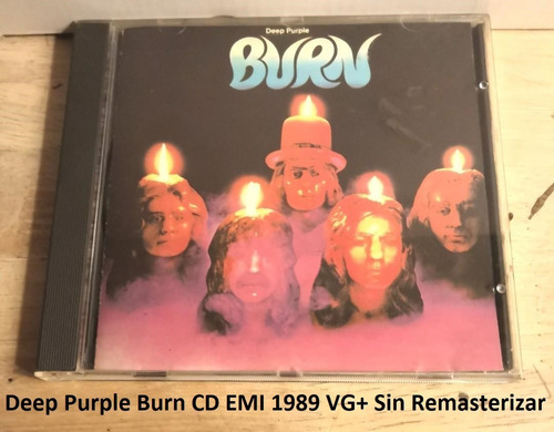 Cd Deep Purple Burn Cd Europeo 1989 Sin Remasterizar Vg+