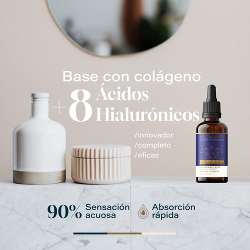 Imagen 5 de 7 de Serum Facial Hidratante 50ml 8x Acido Hialuronico , Colageno