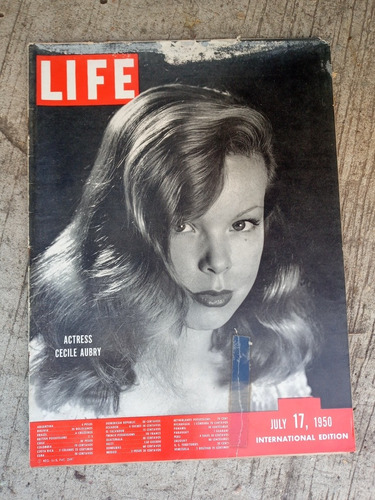 Revista Life 17/7/1950 Actress Cecile Aubry Vol.9 - N.2