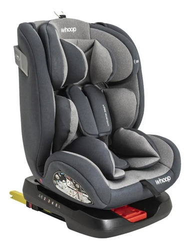 Cadeira Para Carro Kiddo Whoop 360 Isofix Top Tether Cinza