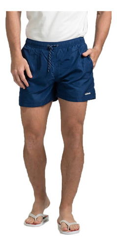 Short Malla Traje De Baño Liso Bolsillo Hombre Mistral 67007