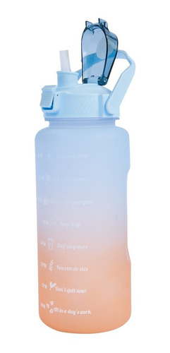 Botella Motivacional Naranja 2lts 813-04 Naranja