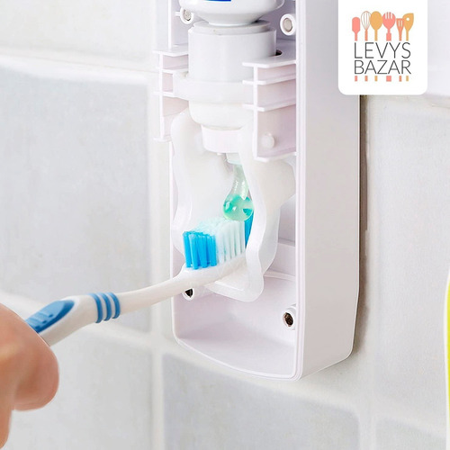 Imagen 7 de 10 de Porta Cepillo 2 En 1 Dispenser Pasta Dental Soporte Touch Me