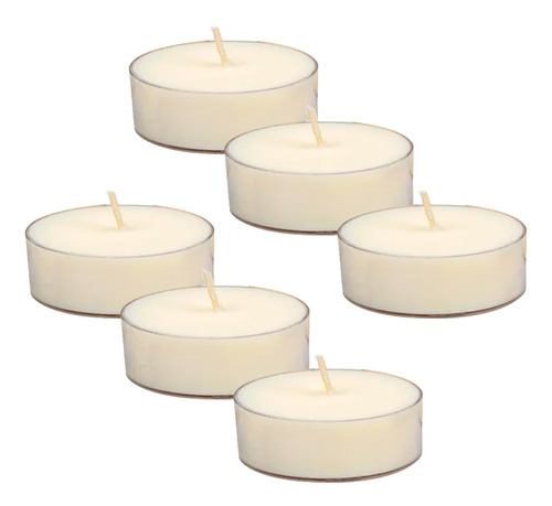 Kit Com 6 Velas Rechaud Aromática Decorativa