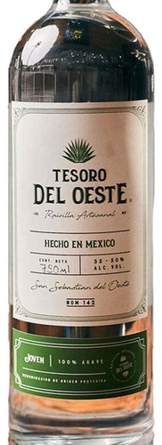Pack De 4 Raicilla Tesoro Del Oeste Clásica 750 Ml