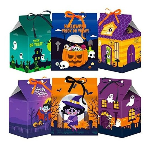 24 Pcs Cajas De Treat De Halloween, Cajas De Candy Z3yjg