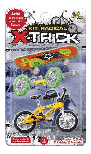 Kit Skate De Dedo X-Trick + 7 Acessórios Art Brink - Compre Agora - Feira  da Madrugada SP