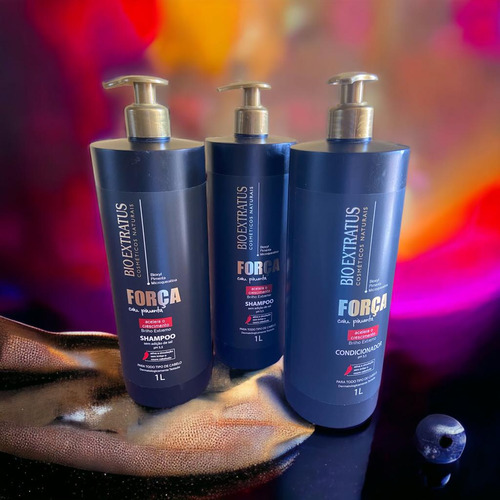 Kit 2 Shampoo 1 Condicionador Força Com Pimenta 1 Liro K7959