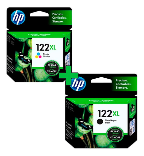 Combo De Tinta Hp 122xl Negro + Color Deskjet 2050 / D1000