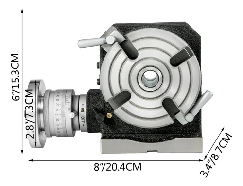 Mesa Girtatoria Rotativa Horizontal Vertical 4 PuLG Vevor