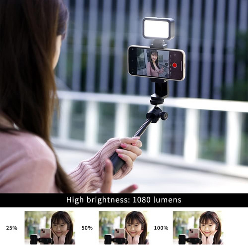 Kit Accesorios Luz Video Led Bicolor Con Trípode Y Clip