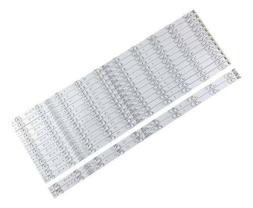 14 Tiras De Led Para Haier 55ules76t2 Ls55h510x Aluminio Nue