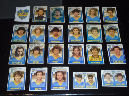 Lote 24 Figuritas Boca Supercolección Fútbol 1992 92