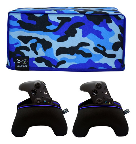 Kit 1 Funda Camuflado Xbox Series X + 2 Fundas Joystick