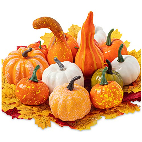 Calabazas Artificiales De Acción De Gracias, 72pcs C4fxw