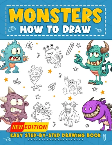 comprar Libro: Cómo Dibujar Monstruos: Guía Paso A Paso Para Dibujar