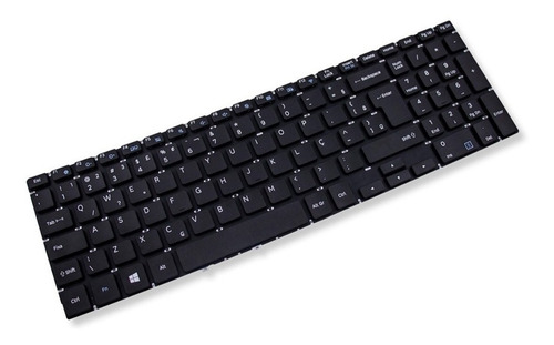Teclado Para Notebook Samsung Expert X30 Np350xbe-kd1br Br Ç Cor Preto Idioma Português Brasil