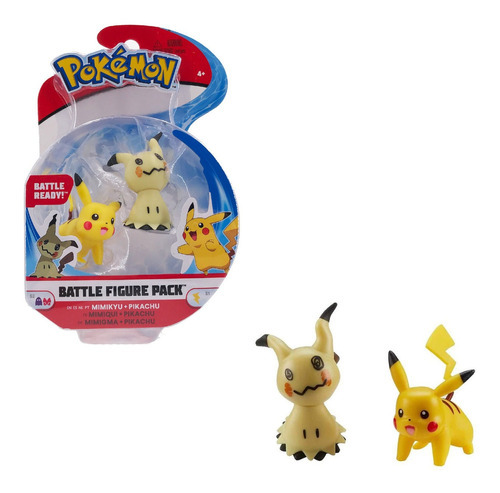 Boneco Pokemon De Batalha Mimikyu + Pikachu Sunny 2601