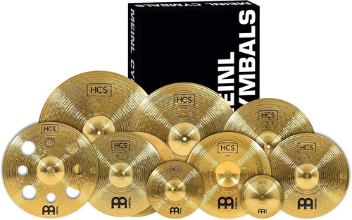 Platillos De Batería Meinl Cymbals, Latón, 10 Piezas