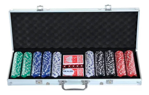 Set Poker Profesional 500 Fichas 11,5gr + Maleta Aluminio