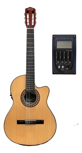 Guitarra Clásica Gracia M10 Ecualizado Prener Electrocriolla Marrón