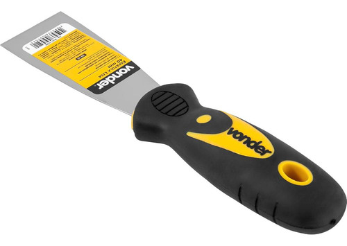 Espátula Lisa 1.1/2 Vonder Aço Com Cabo Emborrachado 38 Mm