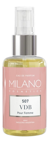 Mini Perfume 60ml Milano Cosmetics 507vdb By Saphirus