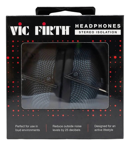Fone De Ouvido E Protetor Vic Firth Sih3 Stereo Isolation