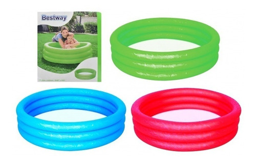 Piscina Inflable 3 Aros Liso 1,22 Mt Bestway Infantil 140 Lt