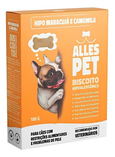 Biscoito Hipoalergênico Maracuja E Camomila 180g Allespet