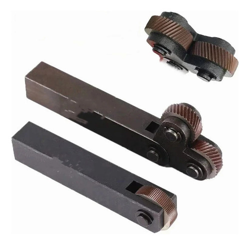 Herramienta De Moleteado De Torno Metal De Doble Rueda 7pcs